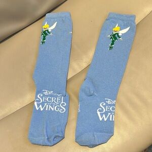 Disney Secret of the Wings promotional socks with Tinker Bell